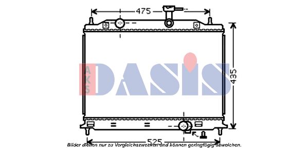 AKS DASIS radiatorius, variklio aušinimas 510076N